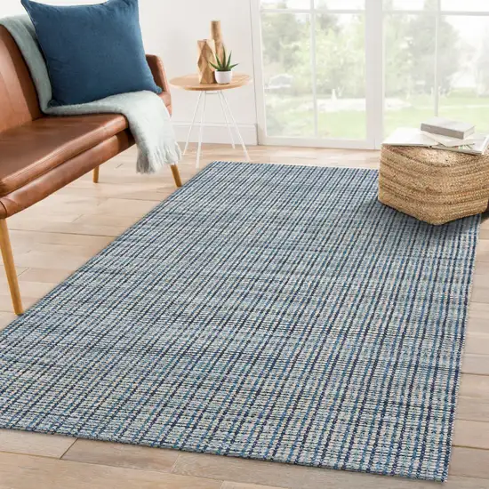 Classic Blue Jute Area Rug Photo 9