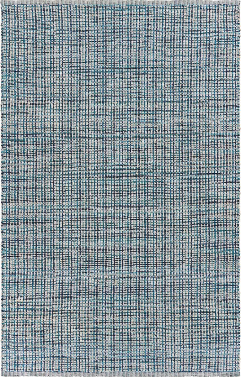 Classic Blue Jute Area Rug Photo 1