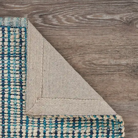 Classic Blue Jute Area Rug Photo 3