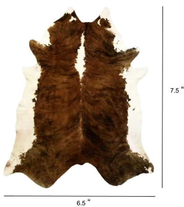 Classic Brindled Cowhide Rug Photo 5