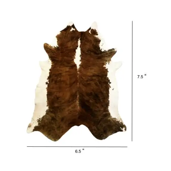 Classic Brindled Cowhide Rug Photo 5