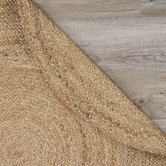 Classic Simple Natural Jute Area Rug Photo 4