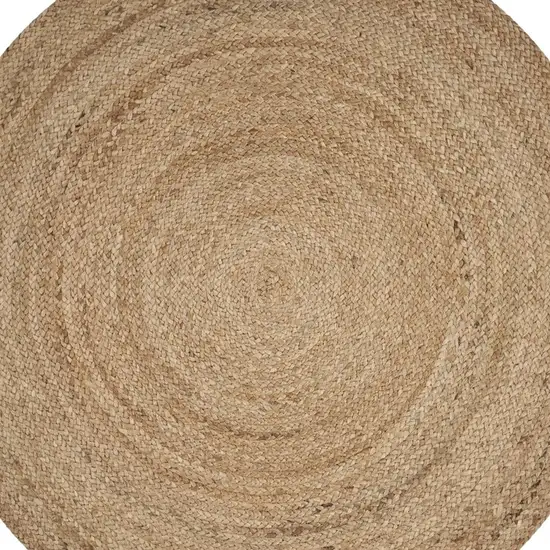 Classic Simple Natural Jute Area Rug Photo 9