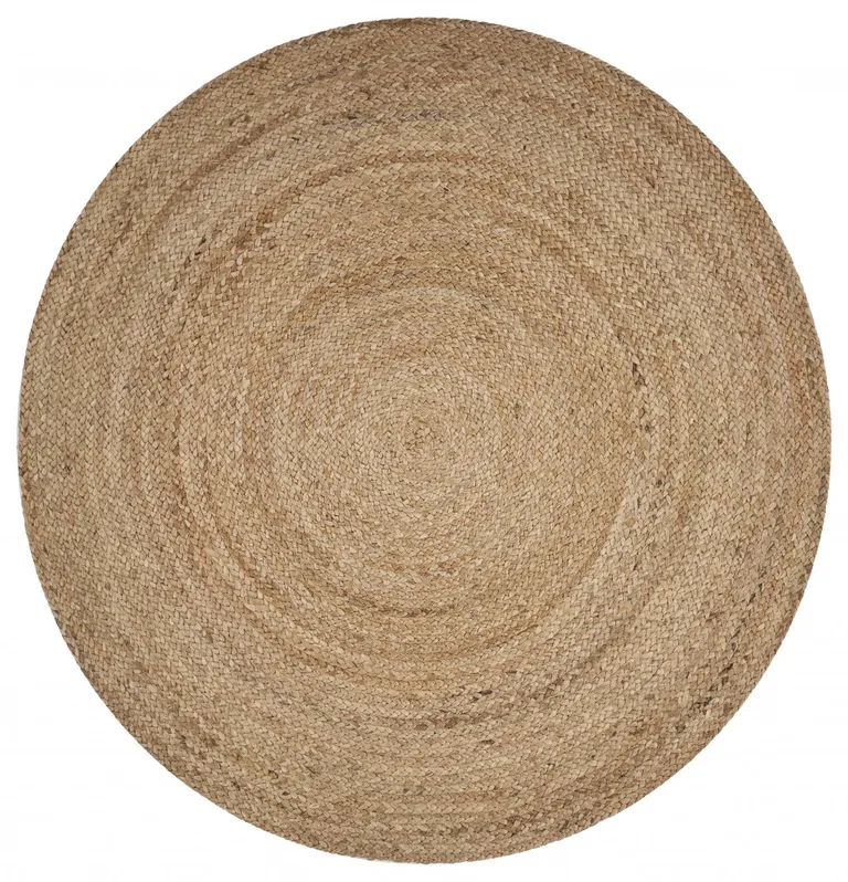 Classic Simple Natural Jute Area Rug Photo 1