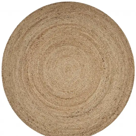 Classic Simple Natural Jute Area Rug Photo 9