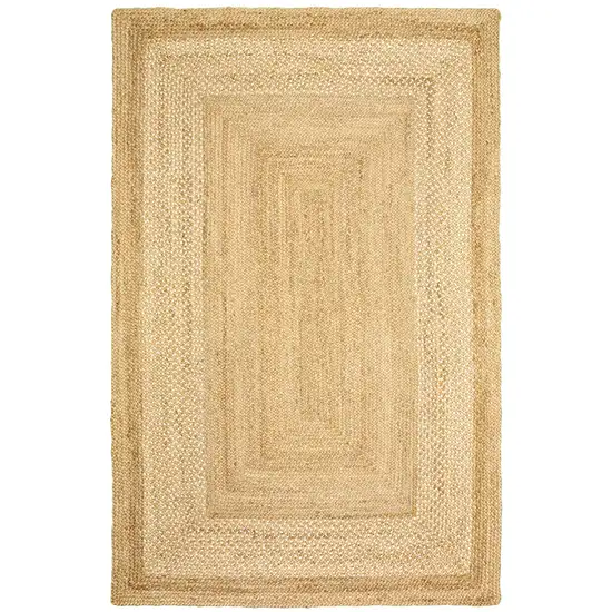 Classic Tan Bordered Area Rug Photo 1