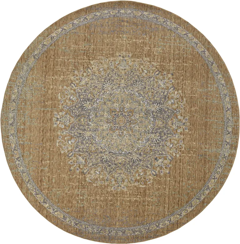 Coffee Wool Rug Photo 2