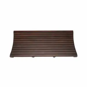 Photo of Compact Teak Floor Mat in Brown Finish