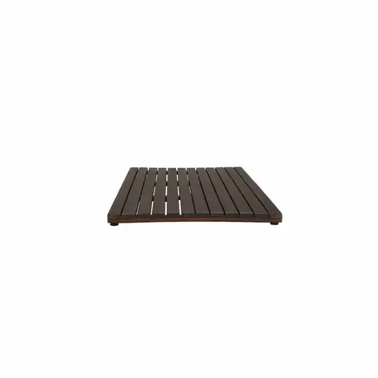 Compact Teak Floor Mat in Brown Finish Photo 6