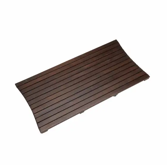 Compact Teak Floor Mat in Brown Finish Photo 3