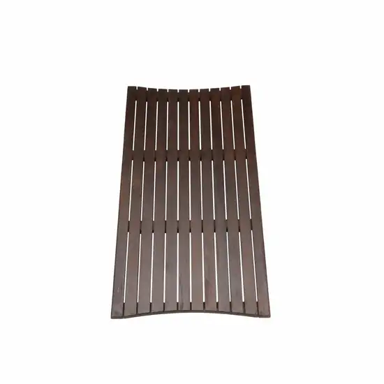 Compact Teak Floor Mat in Brown Finish Photo 4