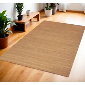 Photo of Copper Abstract Washable Area Rug