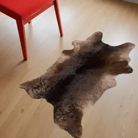 Brown Cowhide Hand Tufted Area Rug Photo 1