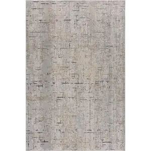 Photo of Cream Abstract Area Rug