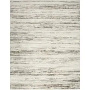 Photo of Cream Abstract Distressed Area Rug