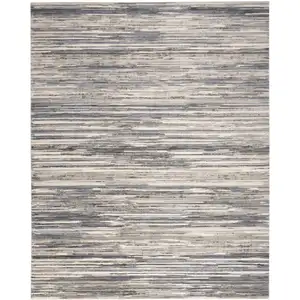 Photo of Cream Abstract Distressed Area Rug