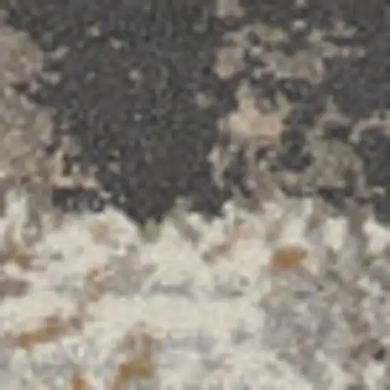 Cream Black and Gray Abstract Area Rug Photo 6