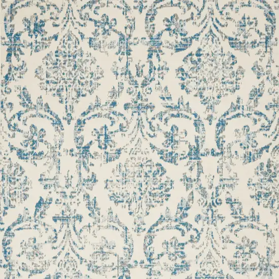 Cream Damask Power Loom Area Rug Photo 4