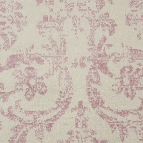 Cream Damask Power Loom Area Rug Photo 9