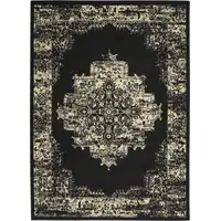 Photo of Cream Damask Power Loom Area Rug