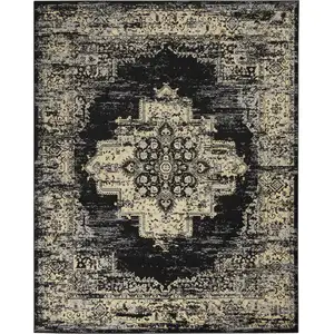 Photo of Cream Damask Power Loom Area Rug