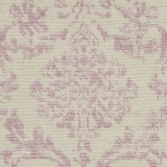 Cream Damask Power Loom Area Rug Photo 4