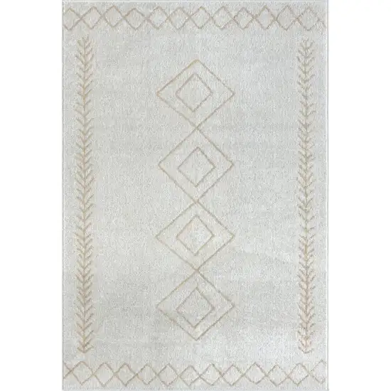 Cream Diamond Area Rug Photo 1