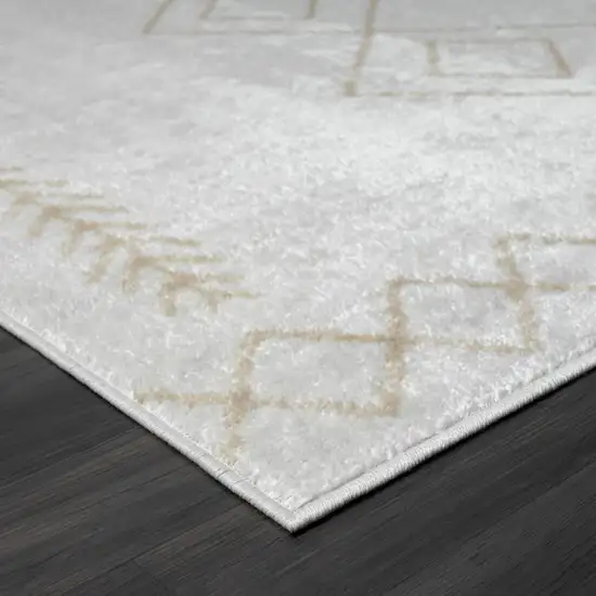 Cream Diamond Area Rug Photo 3