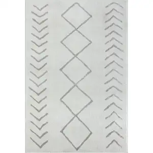 Photo of Cream Diamond Area Rug