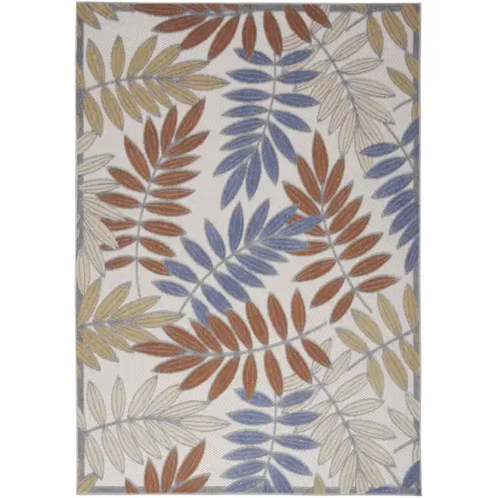 Cream Floral Power Loom Area Rug Photo 1