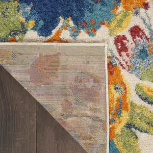 Photo of Cream Floral Power Loom Area Rug