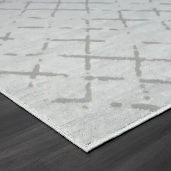 Cream Geometric Area Rug Photo 3