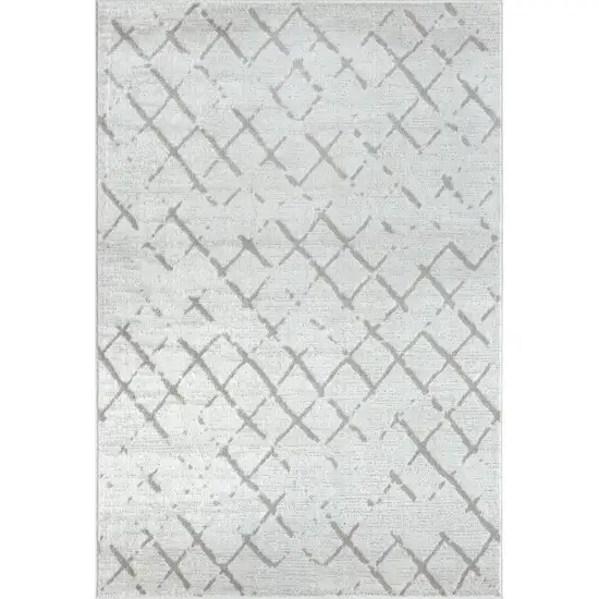 Cream Geometric Area Rug Photo 1