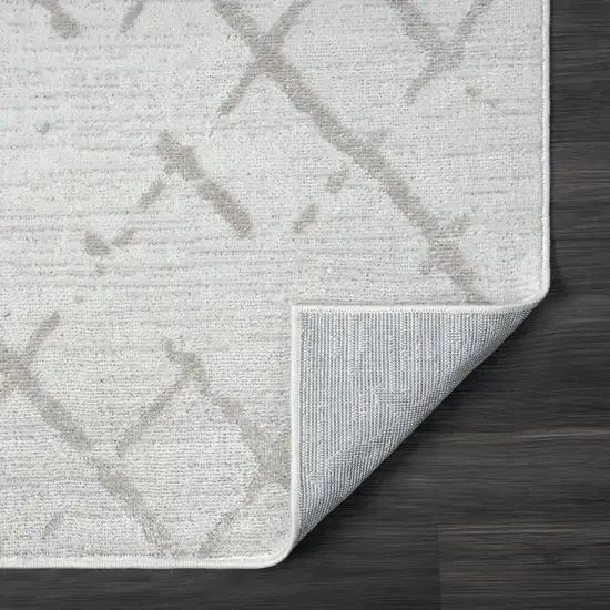 Cream Geometric Area Rug Photo 5