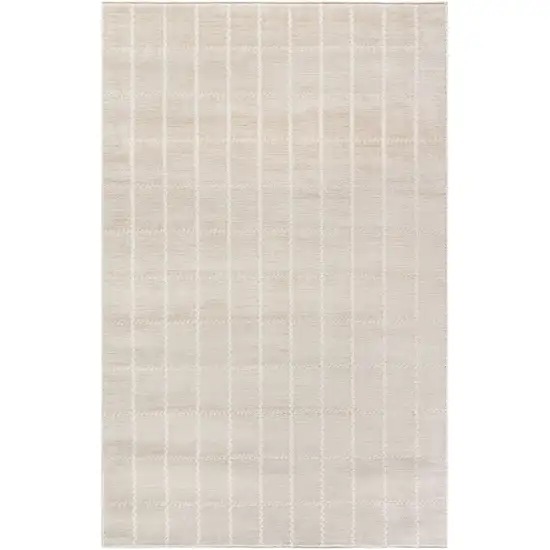 Cream Geometric Area Rug Photo 4