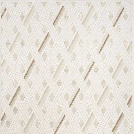 Cream Geometric Area Rug Photo 7