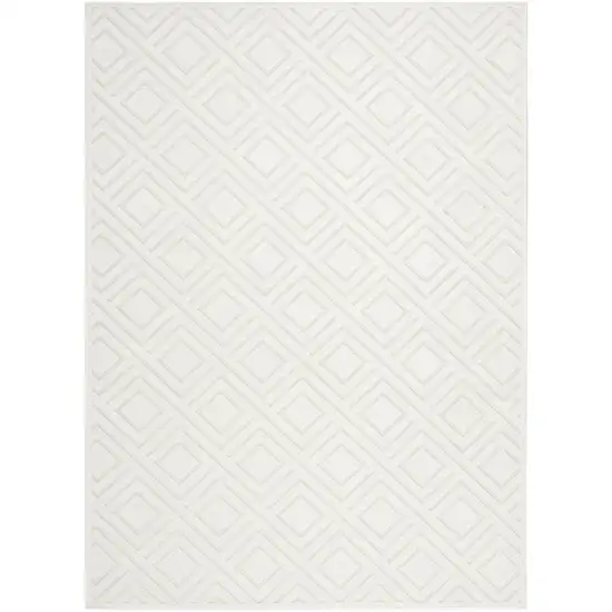 Cream Geometric Area Rug Photo 4