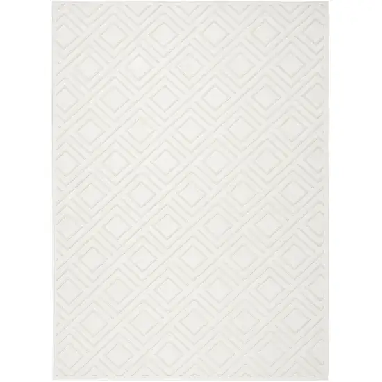 Cream Geometric Area Rug Photo 2