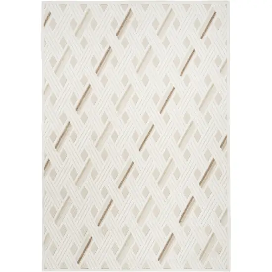 Cream Geometric Area Rug Photo 2