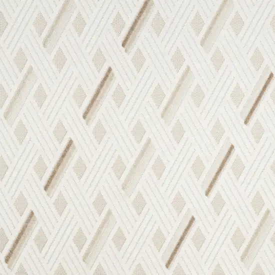 Cream Geometric Area Rug Photo 7