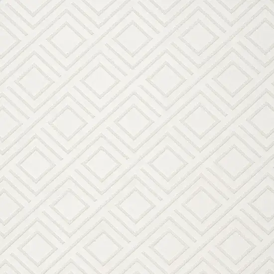 Cream Geometric Area Rug Photo 7