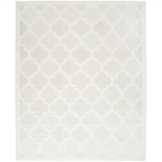 Cream Geometric Flatweave Area Rug Photo 6