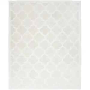 Photo of Cream Geometric Flatweave Area Rug