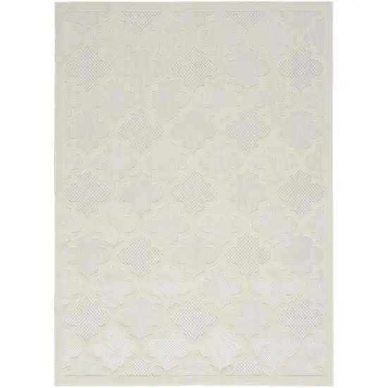 Cream Geometric Flatweave Area Rug Photo 1