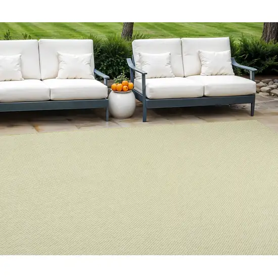 Green and Ivory Indoor Outdoor Area Rug Photo 1