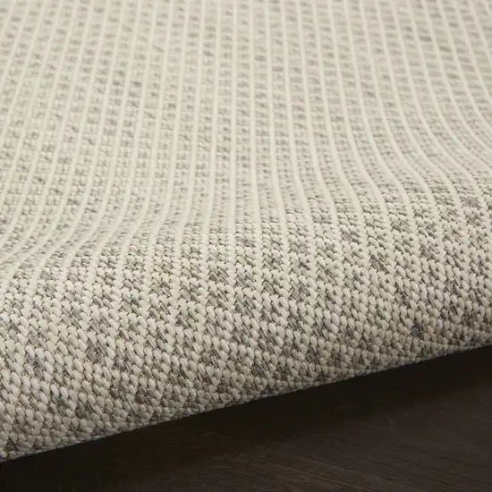 Cream Geometric Power Loom Area Rug Photo 9