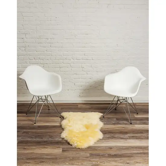 Cream New Zealand Natural Sheepskin Rug Photo 5