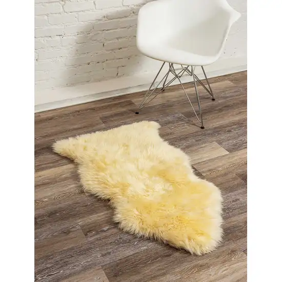 Cream New Zealand Natural Sheepskin Rug Photo 4