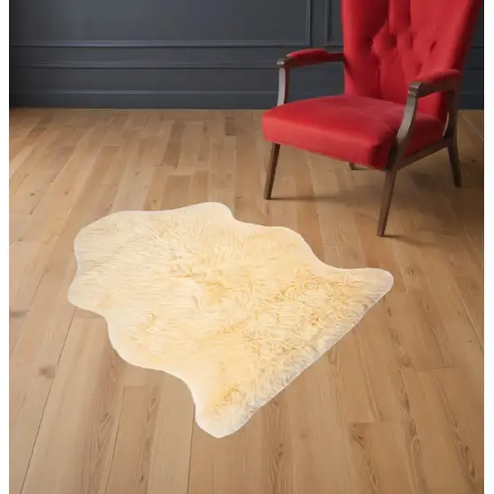 Cream New Zealand Natural Sheepskin Rug Photo 1