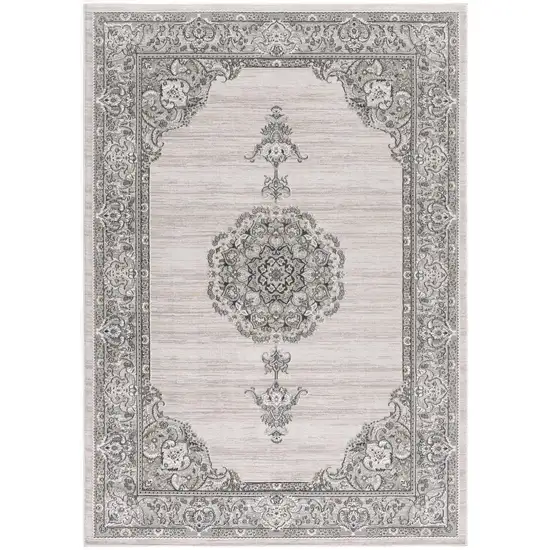 Cream Oriental Area Rug Photo 4